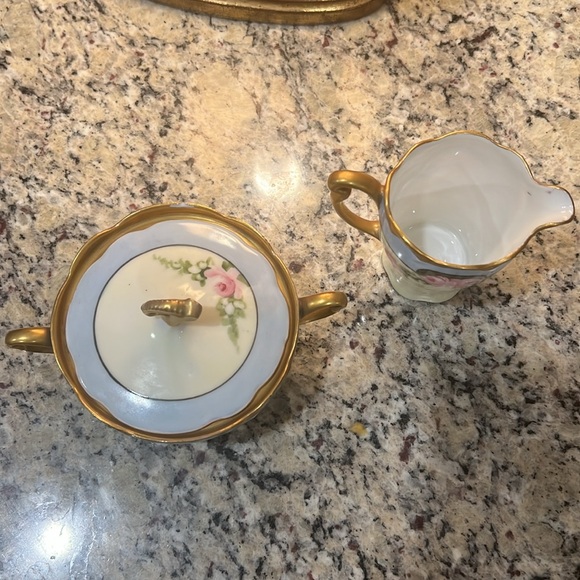 Antique cream and sugar set - Picture 5 of 9